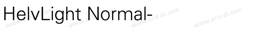 HelvLight Normal字体转换